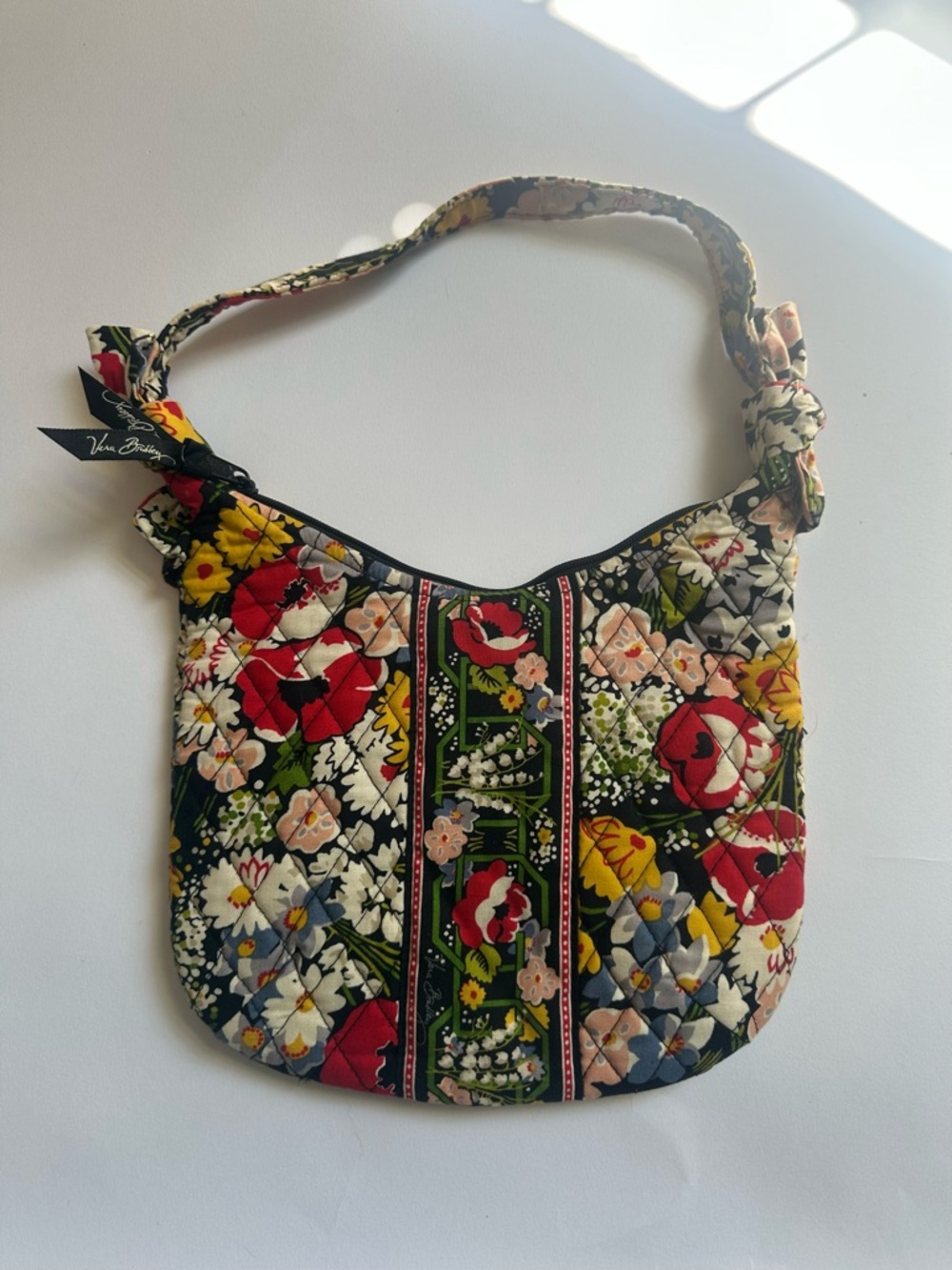 Vera Bradley Quilted Shoulder Bag in Red, Yellow, Green, Blue